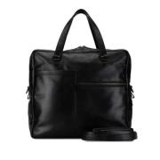 Pre-owned Leather handbags Louis Vuitton Vintage , Black , Dames