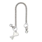 Hart Monogram Sleutelhanger Ami Paris , Gray , Unisex