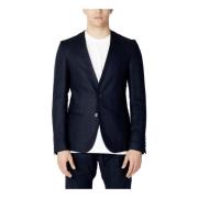 Blauwe Knoopsluitende Blazer Lente/Zomer Mannen Antony Morato , Blue ,...