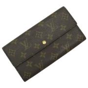 Pre-owned Canvas wallets Louis Vuitton Vintage , Brown , Dames