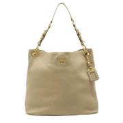 Pre-owned Leather prada-bags Prada Vintage , Beige , Dames