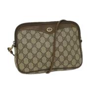 Pre-owned Canvas gucci-bags Gucci Vintage , Beige , Dames