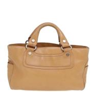 Pre-owned Leather celine-bags Celine Vintage , Beige , Dames