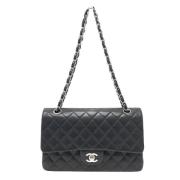 Pre-owned Leather chanel-bags Chanel Vintage , Black , Dames