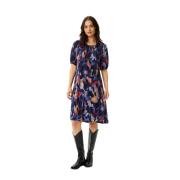 Rode Lucette Jurk met 1/2 Mouwen IN Front , Multicolor , Dames