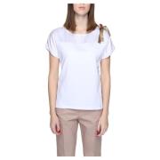 Witte Katoenen Korte Mouw T-Shirt Vrouwen Alviero Martini 1a Classe , ...