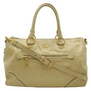 Pre-owned Leather prada-bags Prada Vintage , Beige , Dames