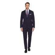 Stretch Wool Pak Style Firenze Boggi Milano , Blue , Heren