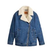 Sherpa Flight Jacket Levi's , Blue , Dames