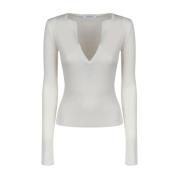 Kasjmier Zijde Witte Trui Max Mara , White , Dames