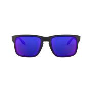 Vierkante Zonnebril met Spiegelglazen en Mat Finish Oakley , Black , U...