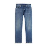 Core Zee Straight Fit Jeans Blauw Scotch & Soda , Blue , Heren