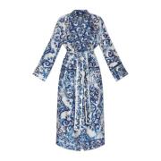 Zijden kimono Dolce & Gabbana , Blue , Dames