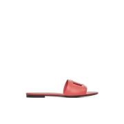 Koraalrode Sandalen Dolce & Gabbana , Red , Dames