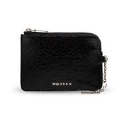 Leren etui Alexander McQueen , Black , Heren