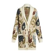 Bruin Paisley Jacquard Gebreid Vest Etro , Multicolor , Dames