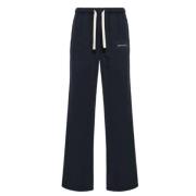 Geborduurde Logo Navy Blue Broek Palm Angels , Blue , Heren