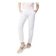 Witte Katoenen Ritsbroek Vrouwen Blauer , White , Dames