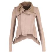 Pre-owned Suede outerwear Rick Owens Pre-owned , Beige , Dames