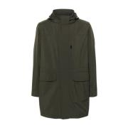 Hooded Parka Jas Olijfgroen Brioni , Green , Heren