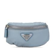 Pre-owned Nylon pouches Prada Vintage , Blue , Dames