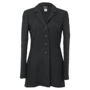 Pre-owned Cotton outerwear Chanel Vintage , Black , Dames