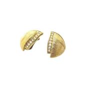 Pre-owned Metal earrings Dior Vintage , Yellow , Dames