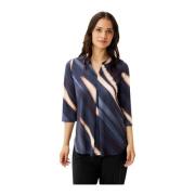 Maracol Blouse 3/4 Mouw Blauw IN Front , Multicolor , Dames