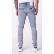 Effen Distressed Jeans Blauw My Brand , Blue , Heren