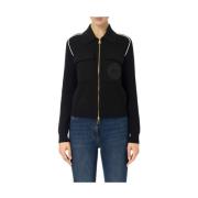 Stijlvolle Gebreide Top Elisabetta Franchi , Black , Dames