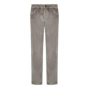 Beige Corduroy Slim-Fit Broek Hand Picked , Beige , Heren