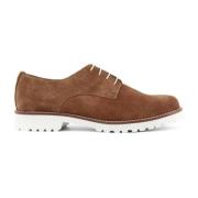 Suède Ronde Neus Veterschoenen Made in Italia , Brown , Dames