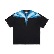 Gedrukt T-shirt met korte mouwen Marcelo Burlon , Black , Heren