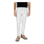 Witte Katoenmix Rits Jeans Antony Morato , White , Heren