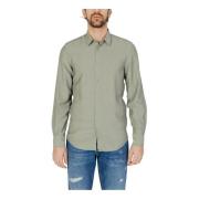 Groene Klassieke Knoopshirt Antony Morato , Green , Heren