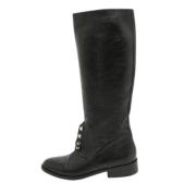 Pre-owned Leather boots Balenciaga Vintage , Black , Dames