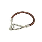 Pre-owned Leather bracelets Hermès Vintage , Brown , Dames