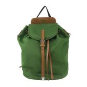 Pre-owned Fabric backpacks Prada Vintage , Green , Dames