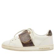 Pre-owned Canvas sneakers Louis Vuitton Vintage , White , Dames