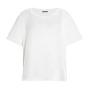 Tijdloos en moeiteloos stijlvol T-shirt Marina Rinaldi , White , Dames