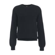 Ribbed Crew Neck Knit Sweater Finta AlphaTauri , Black , Heren