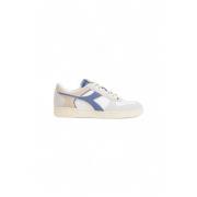 Witte Leren Sportieve Sneakers Diadora , White , Heren