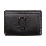 Zwarte Mini Trifold Portemonnee Marc Jacobs , Black , Dames