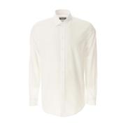 Puurd Katoen Poplin Overhemd Wit Moschino , White , Heren