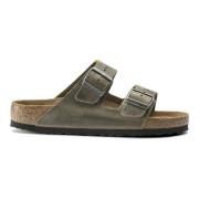 Comfortabele Zomer Slides Birkenstock , Green , Heren