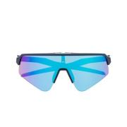 Fuchsia Pink Square Frame Zonnebril Oakley , Blue , Unisex