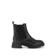 Zwarte Leren Chelsea Boots Gabor , Black , Dames