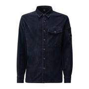 Corduroy overshirt met knoopsluiting C.p. Company , Blue , Heren