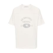 Witte T-shirts & Polos voor Mannen Golden Goose , White , Heren