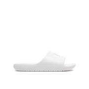 Witte Bedrukte Rubberen Slippers Armani Exchange , White , Dames